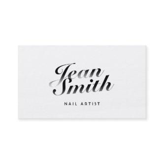 Classy Calligraphic Nail Art