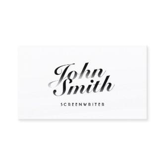 Classy Calligraphic Screenwriter