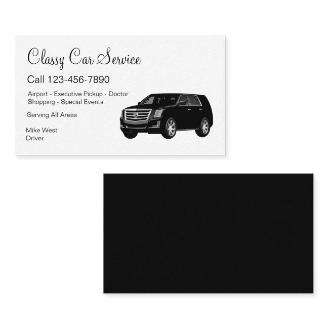 Classy Car Service Or Uber Driver Theme