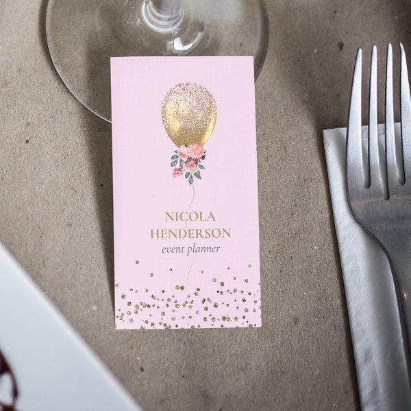 Classy Chic Gold & Pink Glitter Event Planner