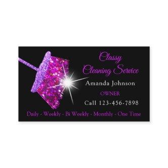 Classy Cleaning Residence Service Pink Purple Maid