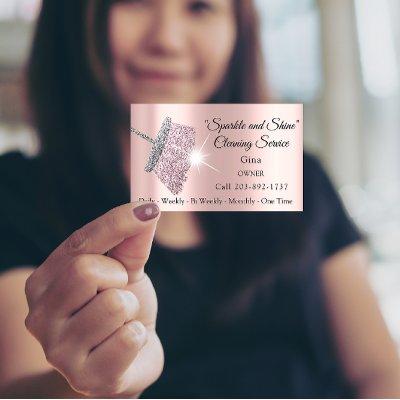 Classy Cleaning Service Maid Gray Silver Rose   Magnet