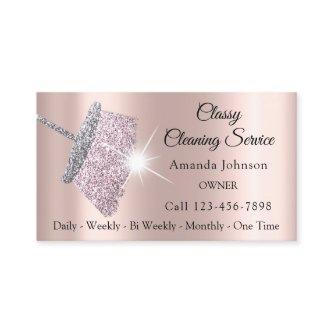 Classy Cleaning Service Maid Rose Silver Blush
