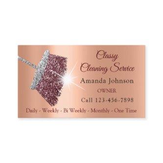 Classy Cleaning Service Maid Rose Silver Peach