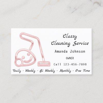 Classy Cleaning Service Maid Vacuum Cleaner Rose