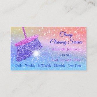 Classy Cleaning Services Holograph Ombre Glitter
