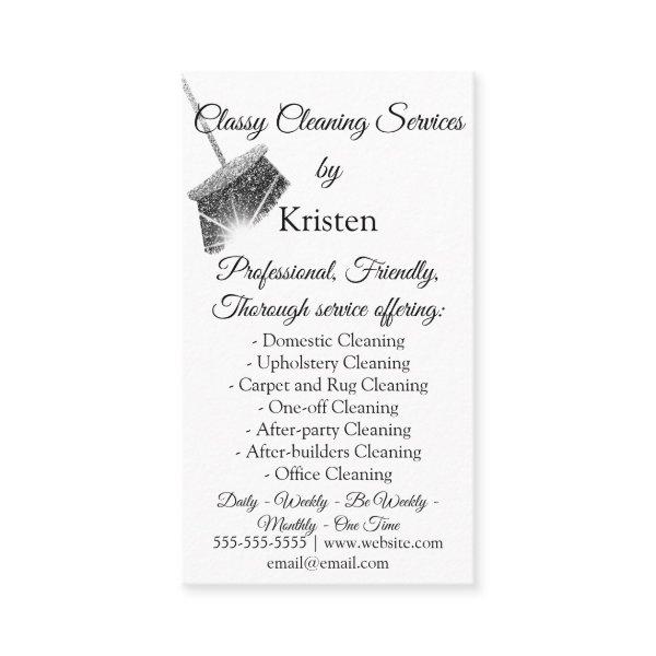 Classy Cleaning Services House Keeping QRCode Gray