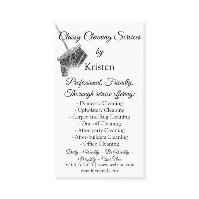 Classy Cleaning Services House Keeping QRCode Gray