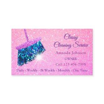 Classy Cleaning Services Pink Spark Glitter