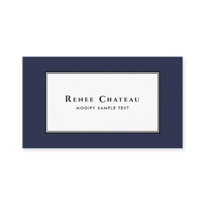 Classy Conservative Elegant Navy Blue Professional