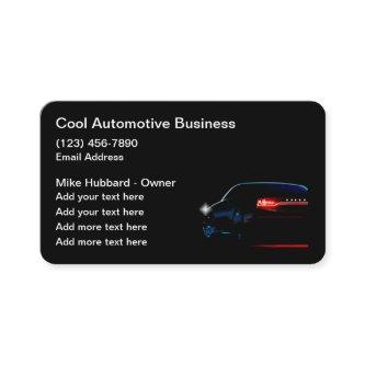 Classy Cool Black Modern Automotive Services