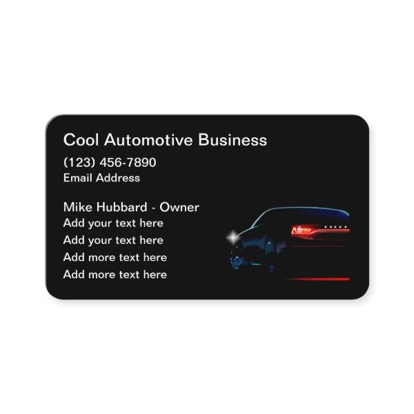 Classy Cool Black Modern Automotive Services