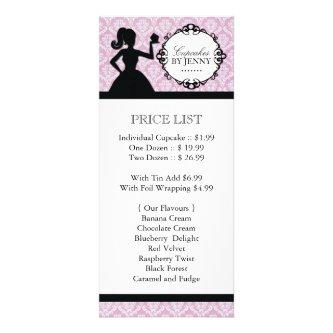 Classy Cupcake Silhouette Rack Card