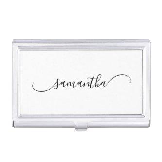 Classy Curved Swash Signature Name  Case