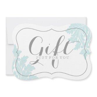Classy Customizable Damask Gift Certificates