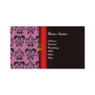 CLASSY DAMASK MONOGRAM black topaz orange