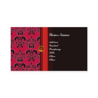 CLASSY DAMASK MONOGRAM black topaz orange