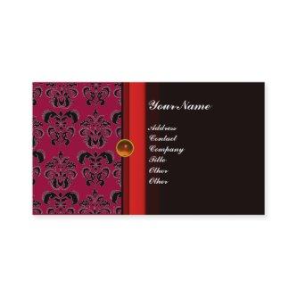 CLASSY DAMASK MONOGRAM black topaz orange