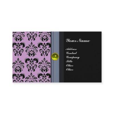 CLASSY DAMASK MONOGRAM black topaz yellow