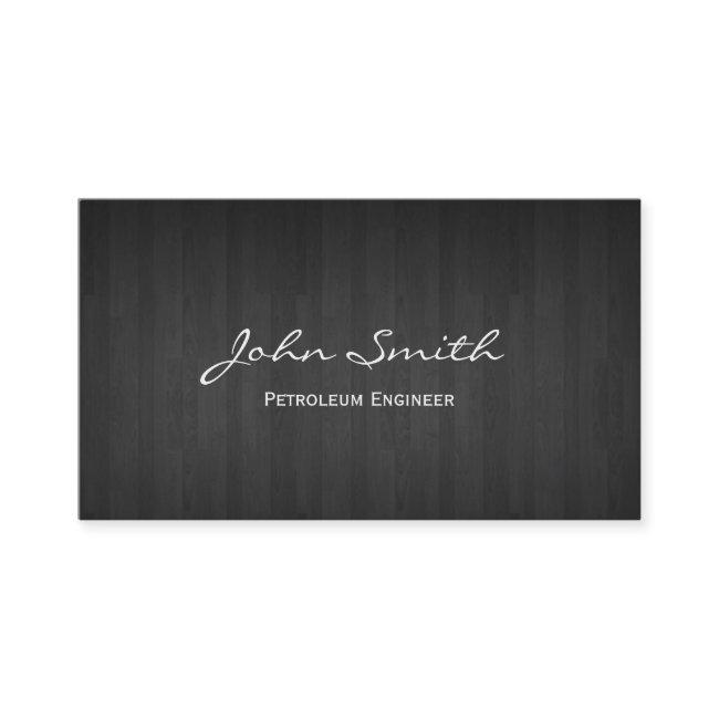 Classy Dark Wood Petroleum Engineer