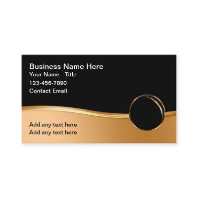 Classy Glossy Modern Business Gold Tone