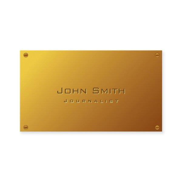 Classy Gold Plated Journalist