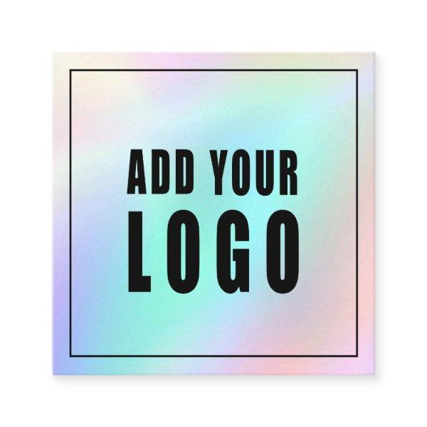Classy holographic glitter elegant script  busines square