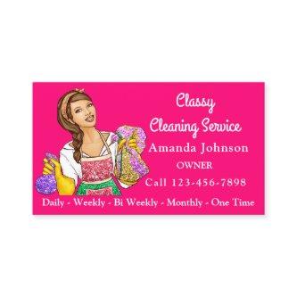 Classy House Cleaning Service Maid Glitter Candy