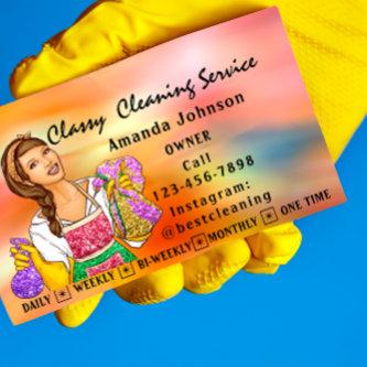Classy House  Cleaning Services Maid Holograph