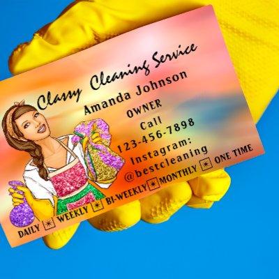 Classy House  Cleaning Services Maid Holograph