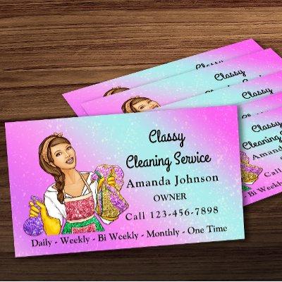 Classy House Office Cleaning Service Maid Glitter