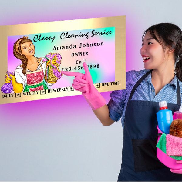 Classy House Office Cleaning Services Maid Framed