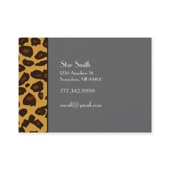 Classy Leopard Skin on Any Color Card