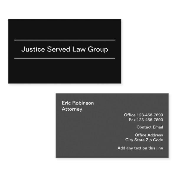 Classy Minimalist Attorney Law