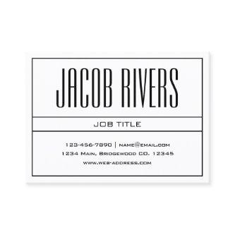 Classy Modern Professional Black & White