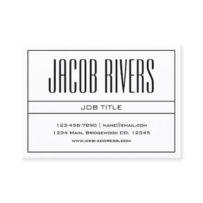 Classy Modern Professional Black & White