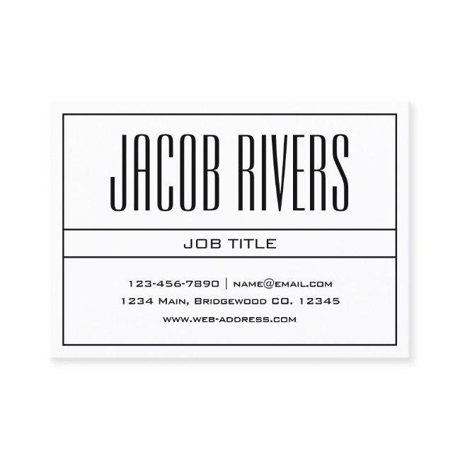 Classy Modern Professional Black & White