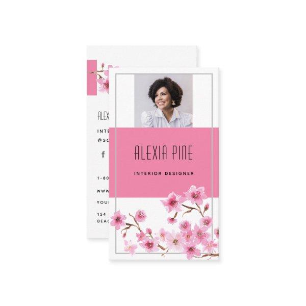 Classy Modern Professional Cherry Blossom Photo