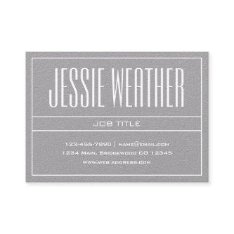 Classy Modern Professional White on Premium Grey