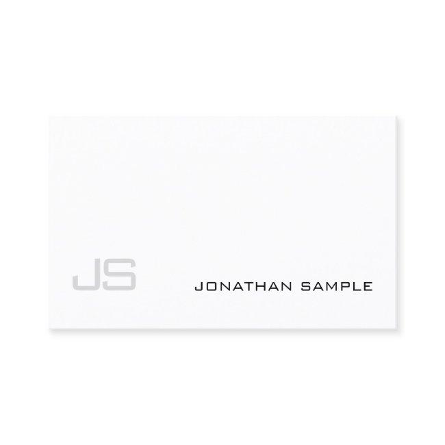 Classy Monogram Minimalist Design Artistic Plain