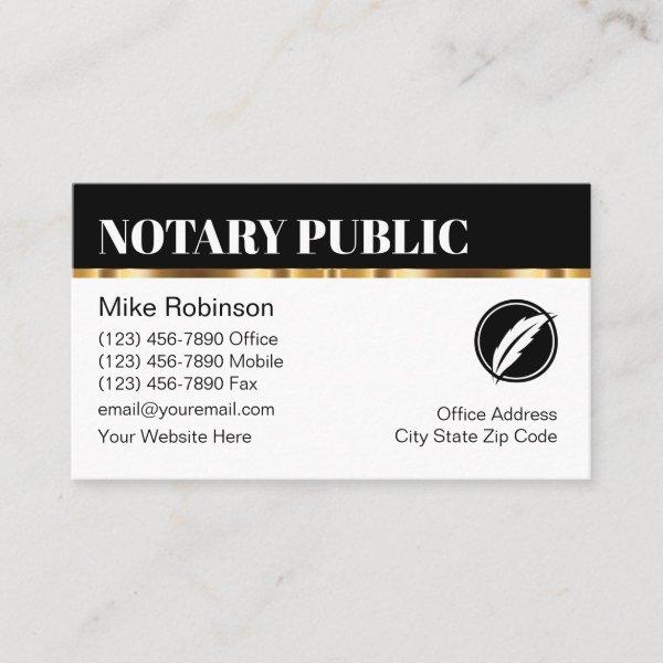Classy Notary Public Editable