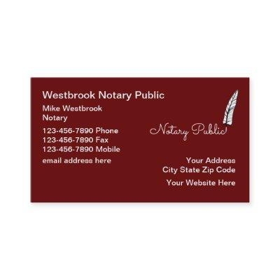 Classy Notary Public Feather Pen