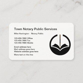 Classy Notary Public Logo Template