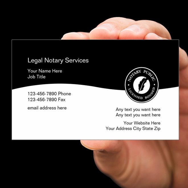 Classy Notary Public Modern  Template