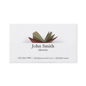 Classy Opened Book Librarian