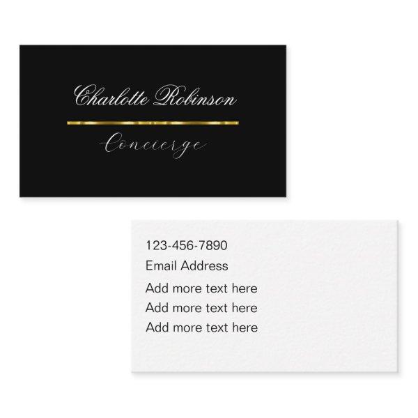 Classy Personal Concierge Assistant