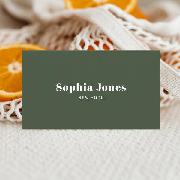 Classy Retro Minimal Social Media Green