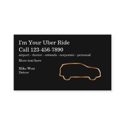 Classy Simple Rideshare Taxi Driver