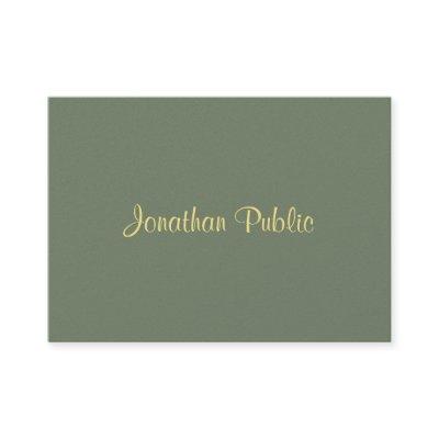 Classy Template Handwriting Modern Professional