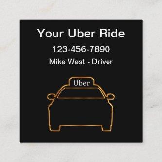 Classy Unique Uber Driver Ride Hailing Square